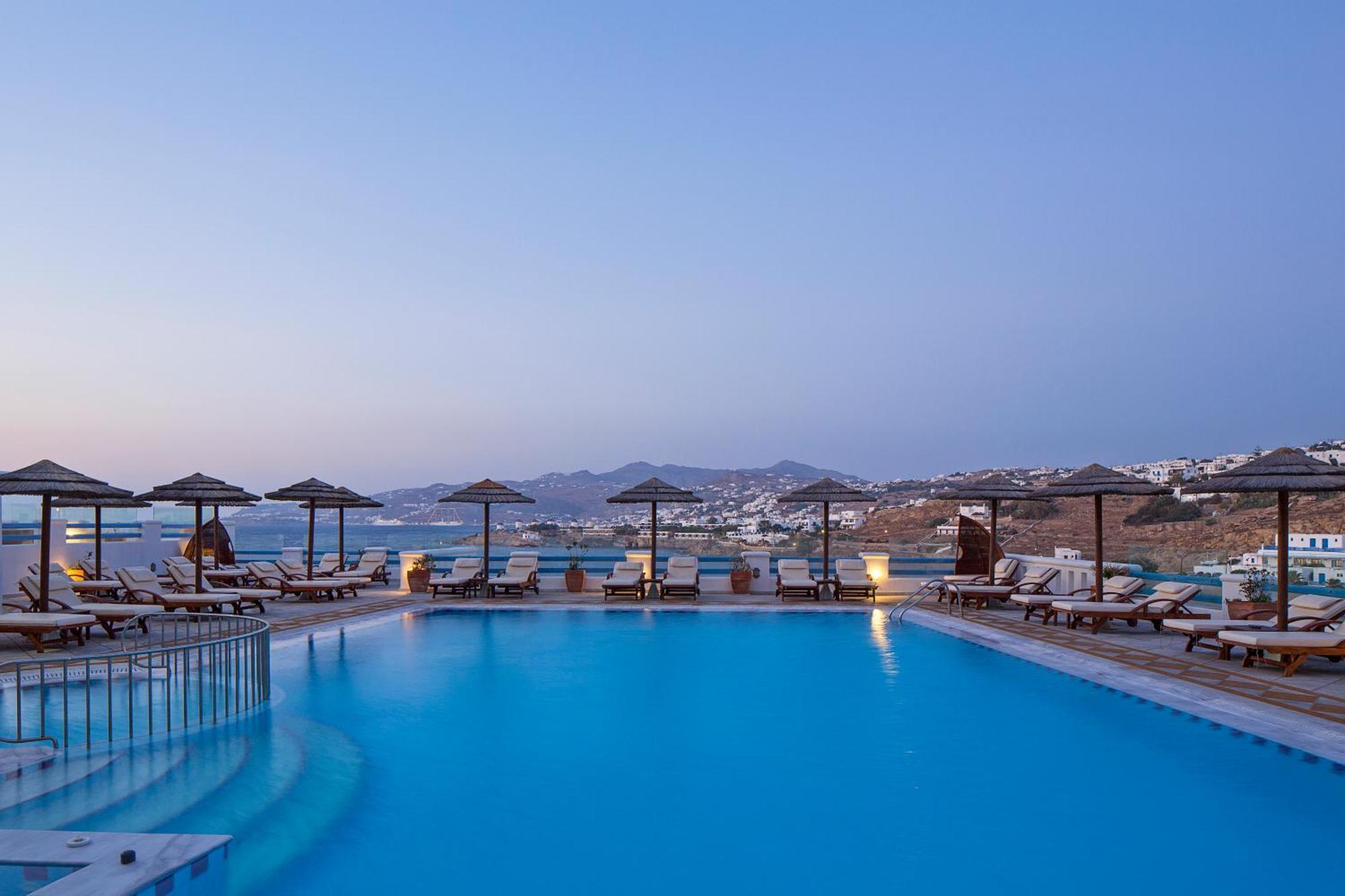 Mykonos Town Grand Beach Hotel מראה חיצוני תמונה