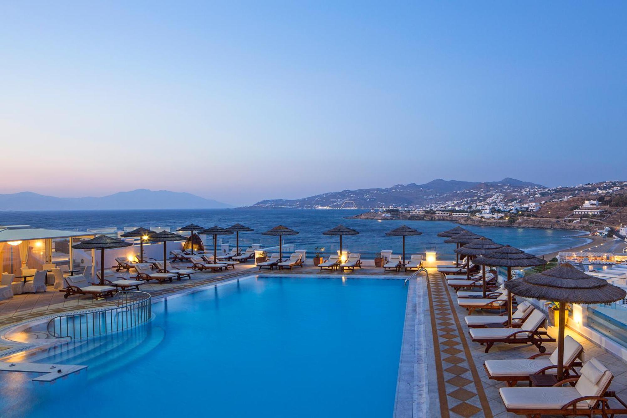 Mykonos Town Grand Beach Hotel מראה חיצוני תמונה