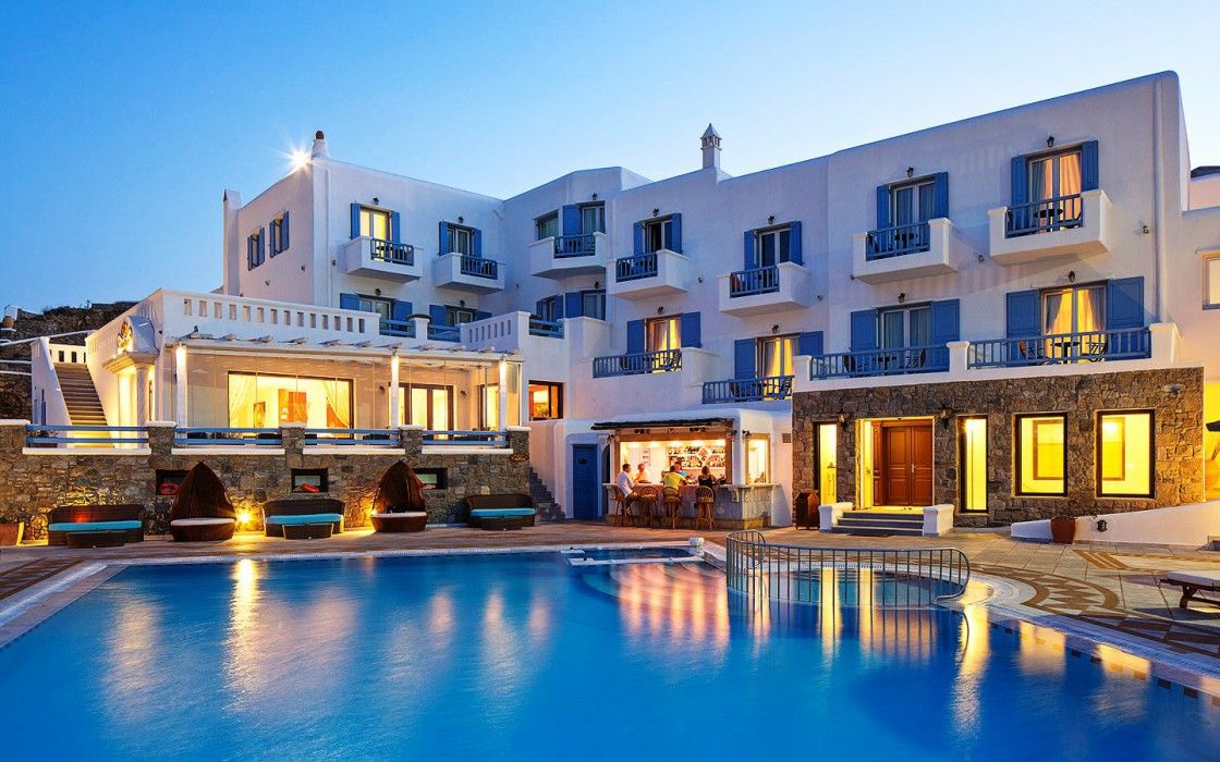 Mykonos Town Grand Beach Hotel מראה חיצוני תמונה