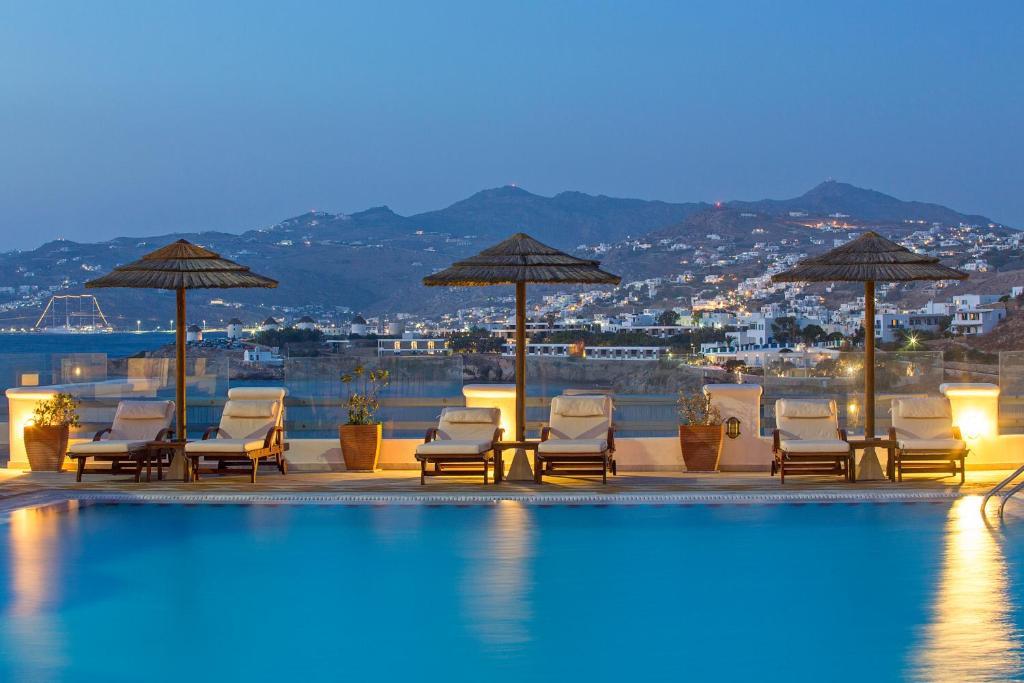 Mykonos Town Grand Beach Hotel מראה חיצוני תמונה